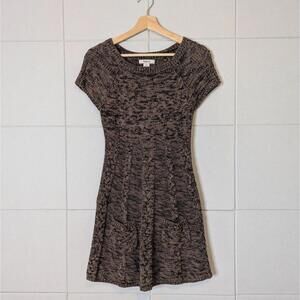 Vintage y2k 00s chunky marled knit sweater mini dress